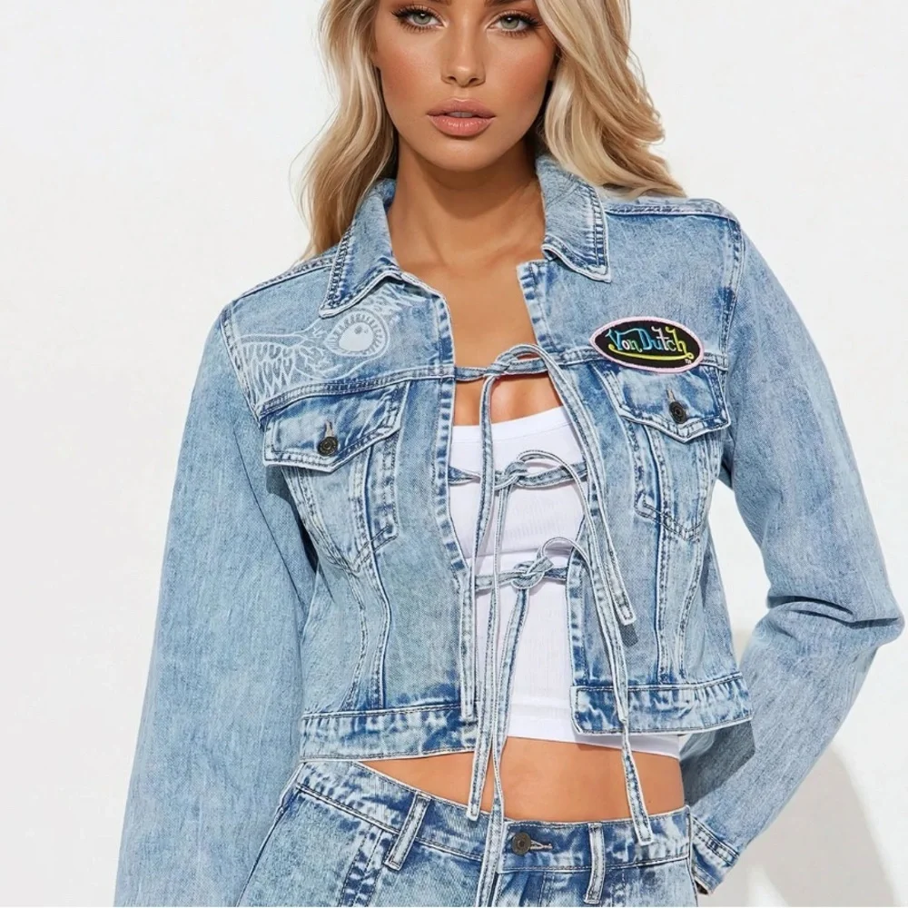 Von Dutch Light Blue Denim Jacket - Picture 3 of 7